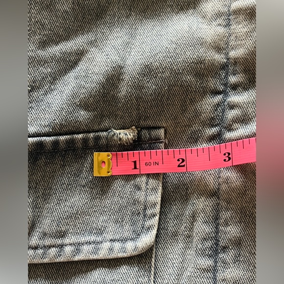 NWT Fate Ruffle Denim Jacket - Picture 8 of 8